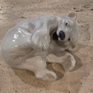 Royal Copenhagen White and Gray Polar Bear Figurine